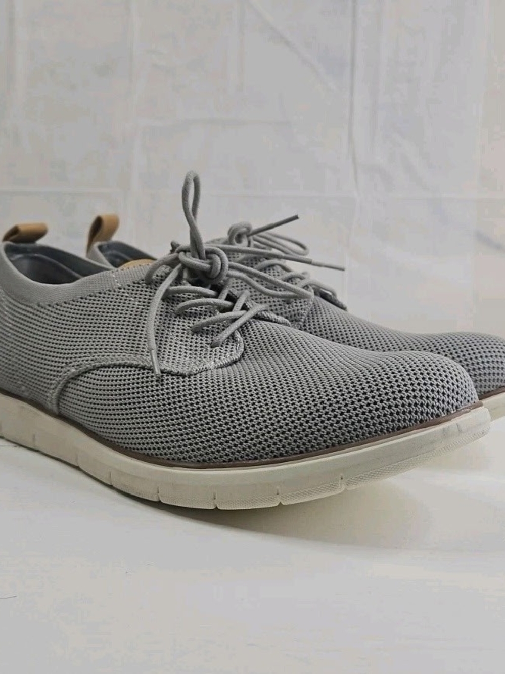 Men's Lightweight Knit Oxford Shoes - Gray